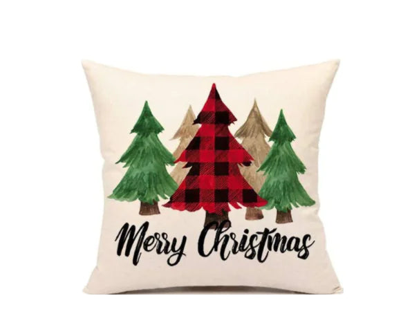 Christmas Santa Linen Pillowcase