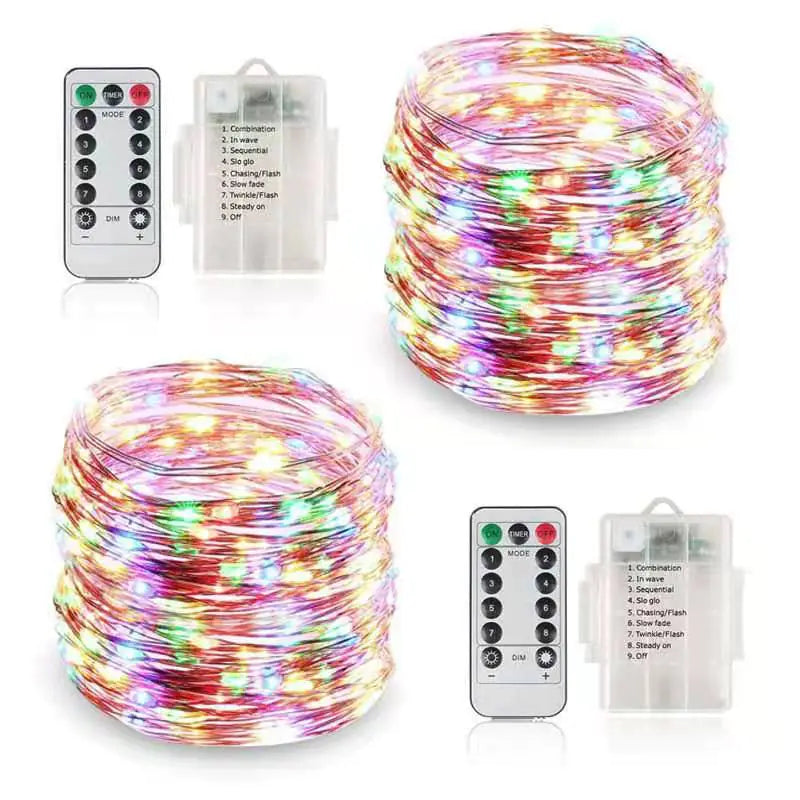 Copper Wire String Light 12 meters and 120 lamps