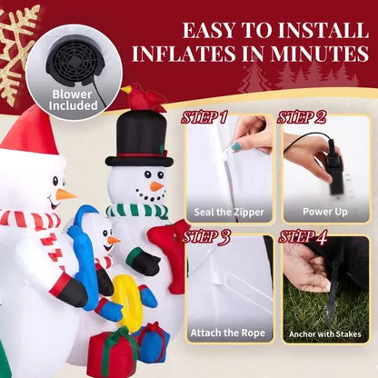 8FT Lighted Christmas Inflatable Decoration