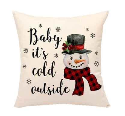 Christmas Santa Linen Pillowcase