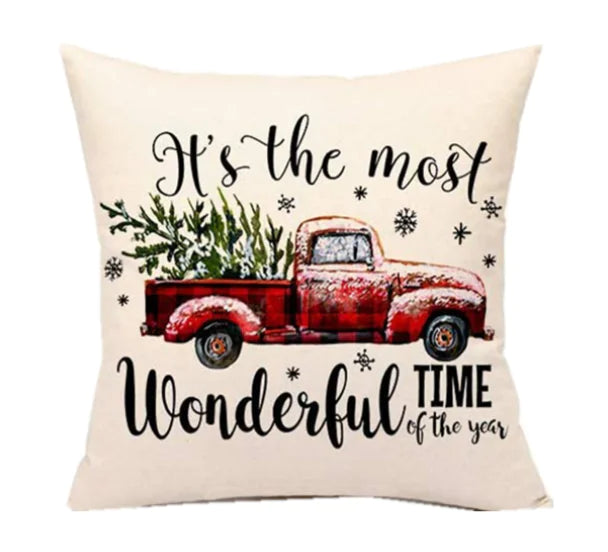 Christmas Santa Linen Pillowcase