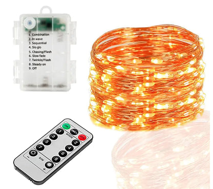 Copper Wire String Light 12 meters and 120 lamps